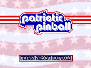 Patriotic Pinball title screen for Playstation